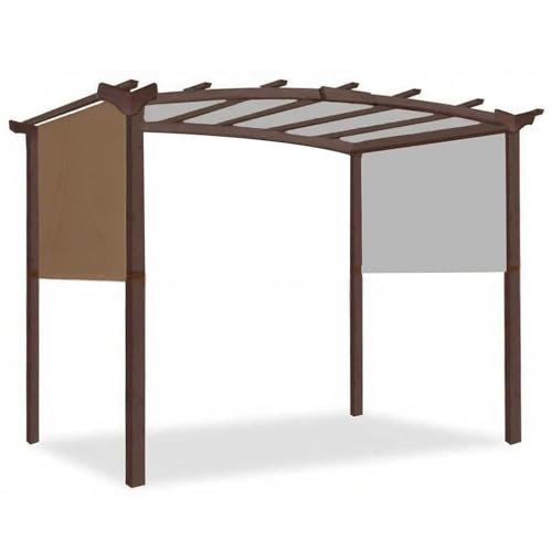 Pavillon Dachplane Ersatzdach, Pergola Ersatz Schattenabdeckung Gekrümmte Pergola Struktur Stabil Langlebiger Markise Universeller Ersatz Schatten Baldachin Oberer Deckel für Pergola Pavillon Dachplane Ersatzdach, Pergola Ersatz Schattenabdeckung Gekrümmte Pergola Struktur Stabil Langlebiger Markise Universeller Ersatz Schatten Baldachin Oberer Deckel für Pergola von IXPIUZB