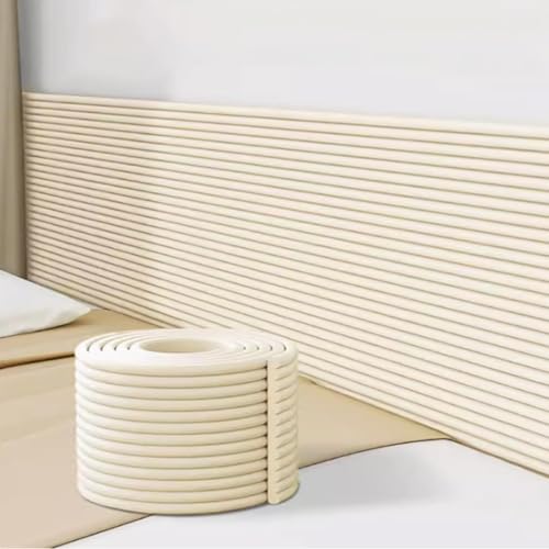 Wandpolster Selbstklebend Kinderzimmer, Wandschutz Kinderzimmer Bett Wandpaneele Gepolstert Für Kinder Autismus Schalldämmung Wärme Bettkopfteil Kantenschutz Aus Schaumstoff (Off White, 40cmx200cm) Wandpolster Selbstklebend Kinderzimmer, Wandschutz Kinderzimmer Bett Wandpaneele Gepolstert Für Kinder Autismus Schalldämmung Wärme Bettkopfteil Kantenschutz Aus Schaumstoff (Off White, 40cmx200cm) von IXPIUZB