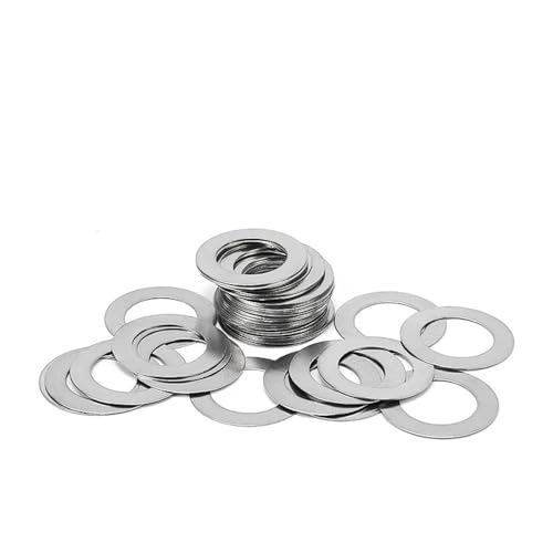 20 teile/los 304 Edelstahl Ultra Dünne Flache Unterlegscheibe M3 M4 M5 M6 M8 M10 M12 M14 Einstellscheibe Plain dichtung 0,1mm 0,2mm 0,3mm(Thickness 0.2mm,M6x9) von IXRRXMLD
