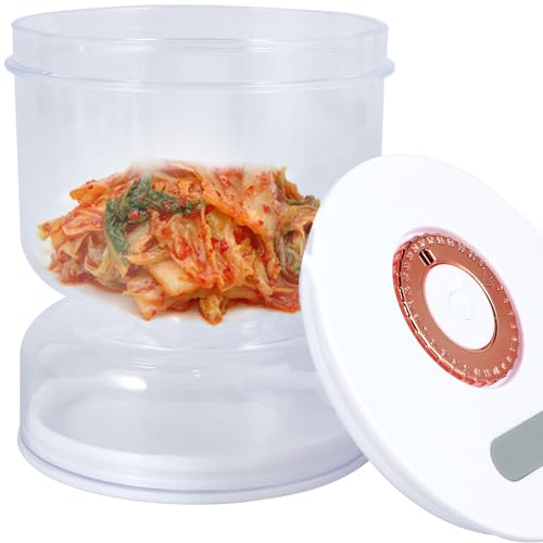 IXTIX Gurkenglas mit Sieb Flip und Edelstahlgabel 200 ml leckdicht luftdichtes Gurkenbehälter mit luftdichtem Deckel mit Hundertwagenglas -Gurkensaftabscheider mit Luftabfluss Flip Gurke Lagerbehälter von IXTIX