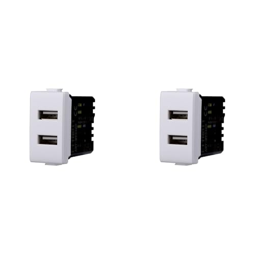 Bticino Matix 5 V DC 2,1 A Dual-Ladebuchse USB Typ A kompatibel Weiß von IXTRIMA