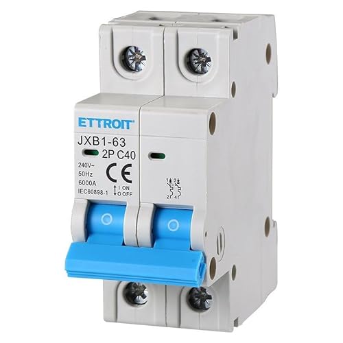 IXTRIMA Automatischer Leitungsschutzschalter, 2P 40A 220V 6kA, Bipolar MCB 2P C40 von IXTRIMA