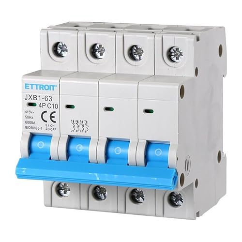 IXTRIMA Automatischer Leitungsschutzschalter 4P 10A 380V 6kA MCB C10 belegt 4 DIN-Module IXTRIMA Automatischer Leitungsschutzschalter 4P 10A 380V 6kA MCB C10 belegt 4 DIN-Module von IXTRIMA
