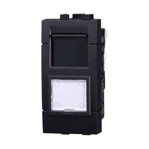 IXTRIMA Netzwerkstecker Datendose RJ45 CAT6 Farbe schwarz kompatibel mit Bticino Living Light/International 1 Stück von IXTRIMA
