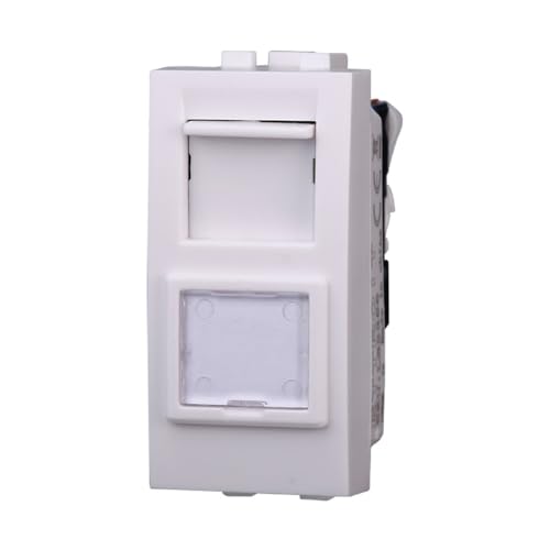 IXTRIMA Netzwerkstecker Datendose RJ45 CAT6 Farbe weiß kompatibel mit Bticino Living Light/International 1 Stück von IXTRIMA
