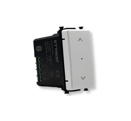 IXTRIMA Schaltfläche für Rollläden verbunden Smart Wifi Tuya Frucht Modul kompatibel mit Vimar Halterungen Plana weiß von IXTRIMA