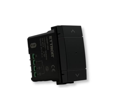 IXTRIMA Schaltfläche für Rollläden verbunden Smart Wifi Tuya Modul kompatibel mit Halterungen Bticino Living schwarz von IXTRIMA