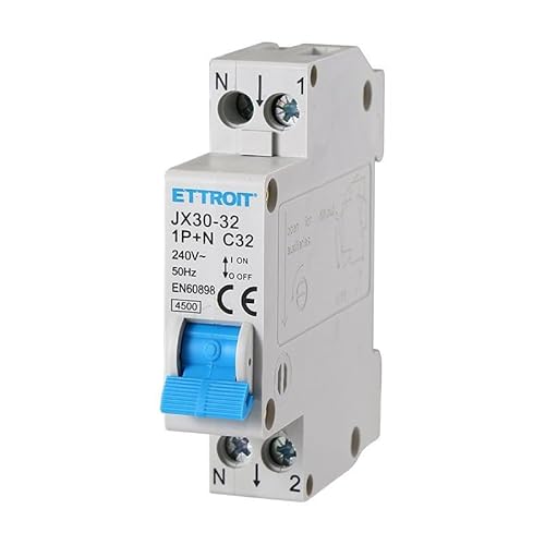 Ixtrima Automatischer Leitungsschutzschalter 1P+N 32A C32 220V 4.5kA, belegt 1 Modul von IXTRIMA
