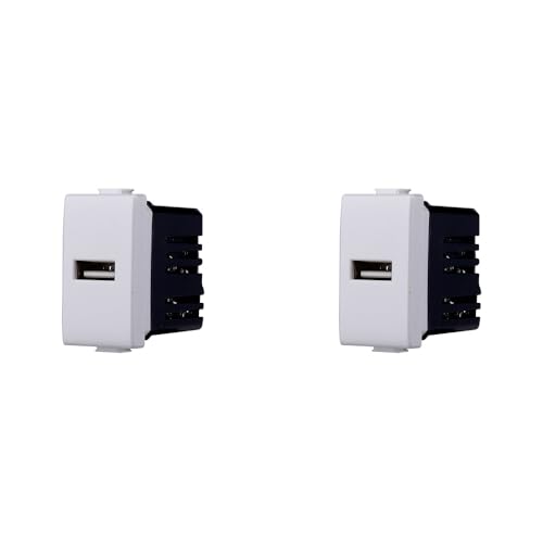 Ladebuchse USB Type-A kompatibel Bticino Matix 5VDC 2.1A Farbe weiß Ladebuchse USB Type-A kompatibel Bticino Matix 5VDC 2.1A Farbe weiß von IXTRIMA