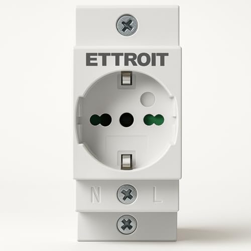 Modulare Schuko + zweiwertige Steckdose, 16 A 220 V AC, 2,5 DIN-Module, Weiß Modulare Schuko + zweiwertige Steckdose, 16 A 220 V AC, 2,5 DIN-Module, Weiß von IXTRIMA
