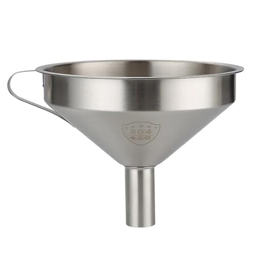 304 Edelstahl Trichter Öl Flüssigkeit Mit Sieb Kleine Metall Lebensmittel Öl Filter for Flasche Küche Gadgets(200 Mesh - Dia 11.5) von IXYFFRQO