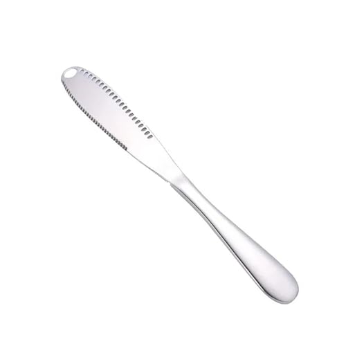 IXYFFRQO 1Pc Edelstahl Butter Messer Geschirr Mit Löchern Spread Creme Brot Marmelade Käse Cutter(Silver -1Pcs) von IXYFFRQO