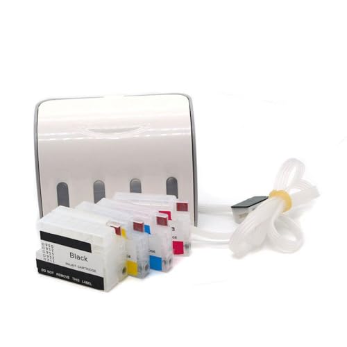 IYBYNYHN Designjet T120 T520 Drucker kompatibler 4-Farben-CISS-Tintensystem mit Auto Reset-Chip von IYBYNYHN