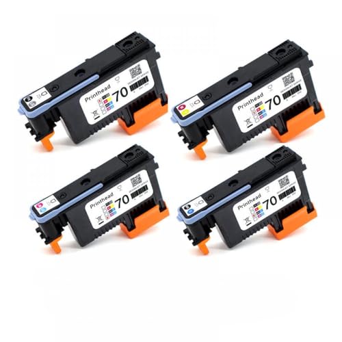 IYBYNYHN Kompatible 70 Printhead Kompatibel mit DesignJet Z2100 Z5200 Z3100 Drucker C9404 C9405 C9406 C9407(1 Set (4 PCS)) von IYBYNYHN