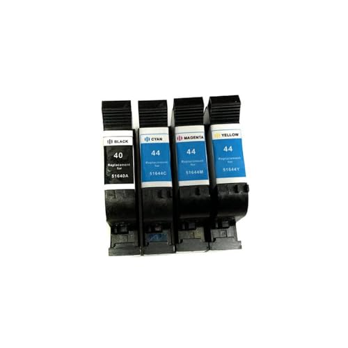 IYBYNYHN Kompatible Tintenpatronen Kompatibel mit DesignJet 40 44 488CA 650C 1200C 230 250C 330 350C 430 Modelle 51640A 51644c 51644m 51644y(1BK1C1M1Y) von IYBYNYHN