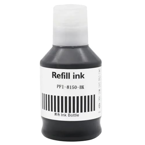 IYBYNYHN PFI-8150 Compatible Pigment Ink Nachfüllung Kompatibel mit ImagePrograf TC-20 TC-20M TC-5200 TC-5200M Drucker(PFI-8150 Ink BK) von IYBYNYHN