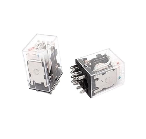 10 Stück HH54PL AC 24 V Spule 14 Pin 4PDT rotes LED-Licht elektromagnetisches Relais von IYNWBJTS