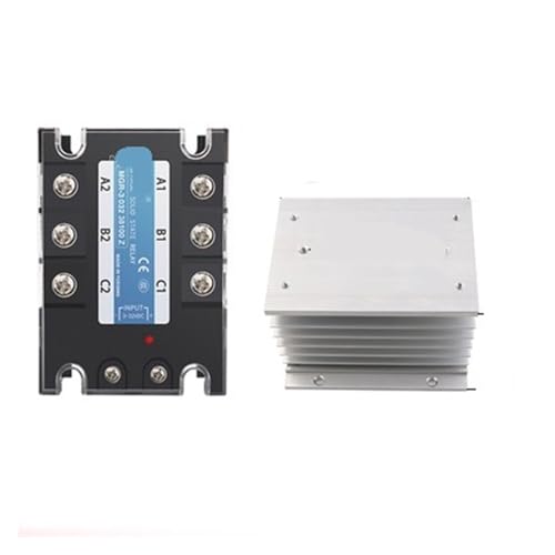 Halbleiterrelais MGR-3 032 38100Z SSR-100DA 100A 380VAC 3~32VDC DC-AC dreiphasiges Halbleiterrelais(Relay and heat sink) von IYNWBJTS