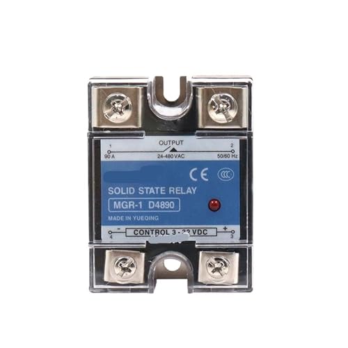 MGR-1 D48100/SSR-100DA Relais DC zu AC einphasiges Halbleiterrelais 100DA Eingang 3-32 VDC Ausgang 24-380 VAC(MGR-1 D48100) von IYNWBJTS