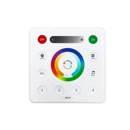 SP530E SPI+5CH PWM Led Controller Einstellungen Dim/CCT/RGB/RGBCCT 2,4G Fernbedienung Touch Panel(RC4 Touch Panel) von IYNWBJTS