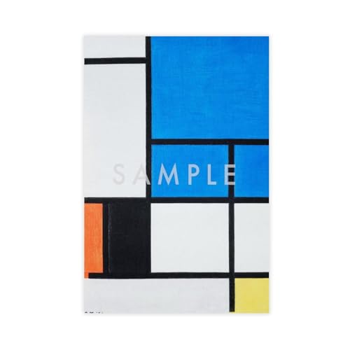 IYQTAGGH Abstrakte blaue Komposition Leinwandposter Schlafzimmer Dekor Landschaft Büro Zimmer Dekor Geschenk 40 x 60 cm von IYQTAGGH