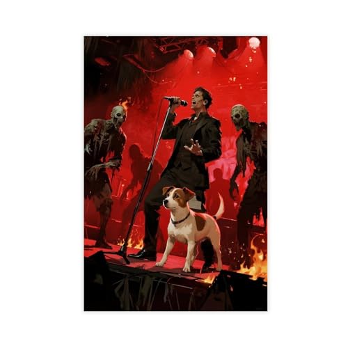 IYQTAGGH Leinwand-Poster, Motiv: Flame Stage Jack Russell Terrier (3), Wandkunst, Dekordruck, Bild Gemälde für Wohnzimmer, Schlafzimmer, Dekoration, 20 x 30 cm von IYQTAGGH