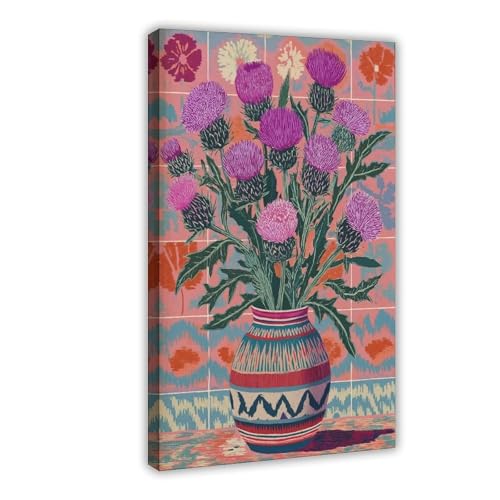 IYTAFGYT Distel-Blumen-Druck, Leinwand-Poster, Schlafzimmer, Dekoration, Landschaftsdekoration, Geschenk, 50 x 75 cm IYTAFGYT Distel-Blumen-Druck, Leinwand-Poster, Schlafzimmer, Dekoration, Landschaftsdekoration, Geschenk, 50 x 75 cm von IYTAFGYT