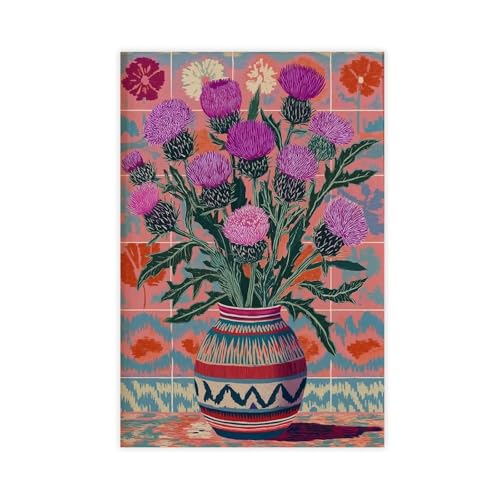 IYTAFGYT Distel-Blumen-Druck, Leinwand-Poster, Wandkunstdruck, Bild, Gemälde, 60 x 90 cm IYTAFGYT Distel-Blumen-Druck, Leinwand-Poster, Wandkunstdruck, Bild, Gemälde, 60 x 90 cm von IYTAFGYT