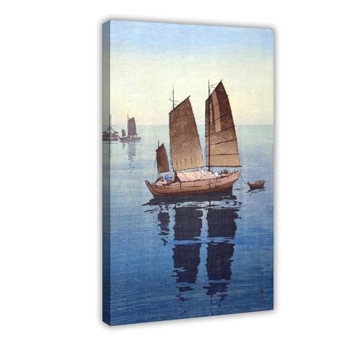 IYTAFGYT Japanisches Leinwand-Poster, Segelboot, Wandkunstdruck, Bild, Gemälde, 50 x 75 cm IYTAFGYT Japanisches Leinwand-Poster, Segelboot, Wandkunstdruck, Bild, Gemälde, 50 x 75 cm von IYTAFGYT