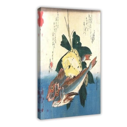 IYTAFGYT Kunstdruck auf Leinwand, Motiv: Fischschwarm, Schlafzimmer, Dekoration, Landschaftsdekoration, Geschenk, 20 x 30 cm von IYTAFGYT