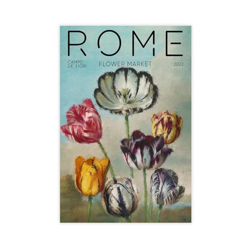 IYTAFGYT Kunstdruck auf Leinwand, Motiv: Rom-Blumenmarkt, Schlafzimmer, Dekoration, Landschaftsdekoration, Geschenk, 60 x 90 cm IYTAFGYT Kunstdruck auf Leinwand, Motiv: Rom-Blumenmarkt, Schlafzimmer, Dekoration, Landschaftsdekoration, Geschenk, 60 x 90 cm von IYTAFGYT