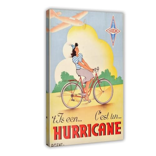 IYTAFGYT Leinwand-Poster, Retro-Radsport, Schlafzimmer, Dekoration, Landschaftsdekoration, Geschenk, 20 x 30 cm von IYTAFGYT