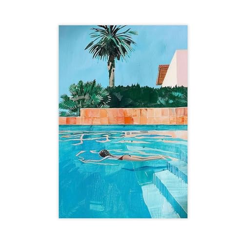 IYTAFGYT Leinwandposter, Motiv: Schwimmbad, Schlafzimmer, Landschaftsdekoration, Geschenk, 30 x 45 cm IYTAFGYT Leinwandposter, Motiv: Schwimmbad, Schlafzimmer, Landschaftsdekoration, Geschenk, 30 x 45 cm von IYTAFGYT