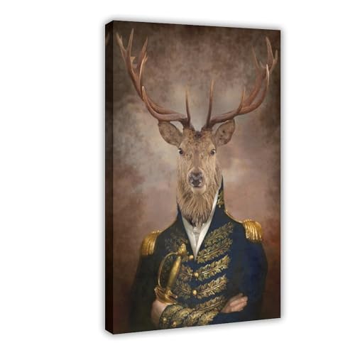IYTAFGYT Leinwandposter mit Hirsch-Motiv, 60 x 90 cm von IYTAFGYT