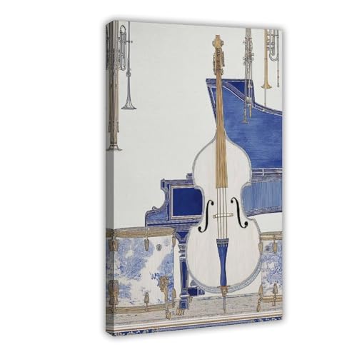 IYTAFGYT Leinwandposter mit Musikinstrument, Schlafzimmerdekoration, Landschaftsdekoration, Geschenk, 60 x 90 cm von IYTAFGYT