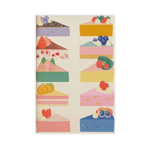IYTAFGYT Maximalist Kuchen-Poster, Leinwand, Poster, Schlafzimmer, Dekoration, Landschaftsdekoration, Geschenk, 40 x 60 cm von IYTAFGYT