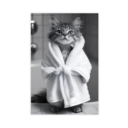 IYTAFGYT Meow-velous Morning Print Leinwand-Poster, Wandkunstdruck, Bild, Gemälde, 30 x 45 cm IYTAFGYT Meow-velous Morning Print Leinwand-Poster, Wandkunstdruck, Bild, Gemälde, 30 x 45 cm von IYTAFGYT