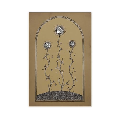 IYTAFGYT Minimalistisches botanisches Leinwand-Poster, Wandkunstdruck, Bild, Gemälde, 30 x 45 cm von IYTAFGYT