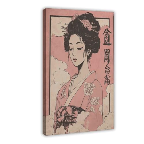 IYTAFGYT Minimalistisches japanisches Geisha-Leinwand-Poster, Wandkunstdruck, Bild, Gemälde, 60 x 90 cm IYTAFGYT Minimalistisches japanisches Geisha-Leinwand-Poster, Wandkunstdruck, Bild, Gemälde, 60 x 90 cm von IYTAFGYT
