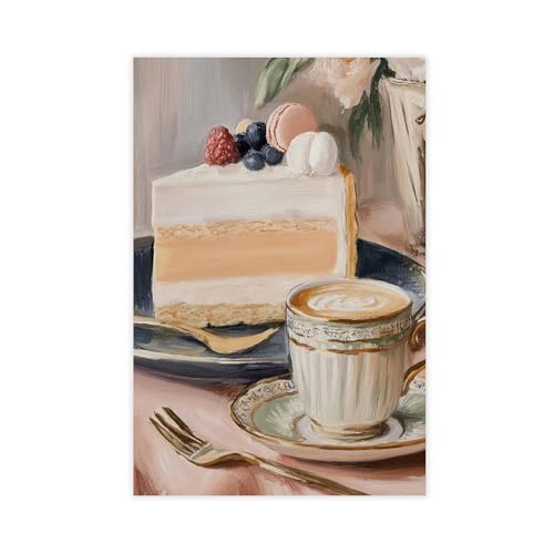 IYTAFGYT Modernes Leinwandposter "Essen und Trinken", Schlafzimmerdekoration, Landschaftsdekoration, Geschenk, 60 x 90 cm von IYTAFGYT