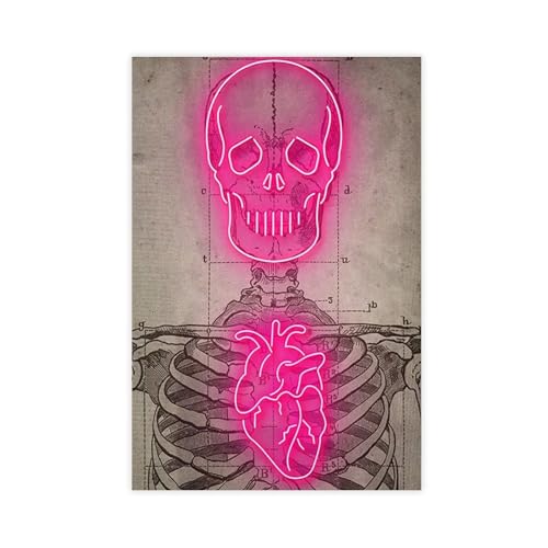 IYTAFGYT Neon-Skelett-Vintage-Diagramm, Leinwand-Poster, Wandkunstdruck, Bild, Gemälde, 50 x 75 cm IYTAFGYT Neon-Skelett-Vintage-Diagramm, Leinwand-Poster, Wandkunstdruck, Bild, Gemälde, 50 x 75 cm von IYTAFGYT