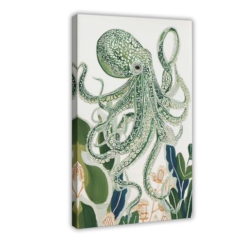 IYTAFGYT Oktopus-Poster, Ozean-Tier-Leinwand-Poster, Wandkunstdruck, Bild, Gemälde, 50 x 75 cm IYTAFGYT Oktopus-Poster, Ozean-Tier-Leinwand-Poster, Wandkunstdruck, Bild, Gemälde, 50 x 75 cm von IYTAFGYT