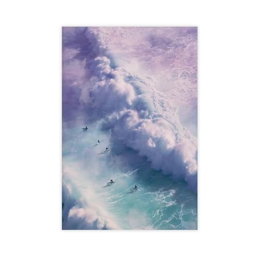 IYTAFGYT Poster mit Surf-Motiv, Retro-Surf-Prin, Leinwand-Poster, Wandkunstdruck, Bild, Gemälde, 60 x 90 cm von IYTAFGYT