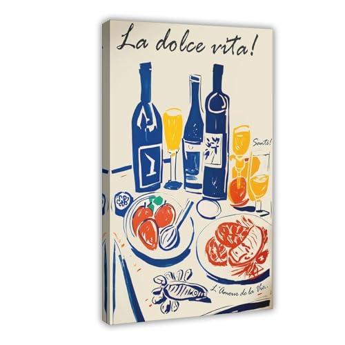 IYTAFGYT Retro-Essensdruck, Leinwand-Poster, Schlafzimmer, Dekoration, Landschaftsdekoration, Geschenk, 20 x 30 cm von IYTAFGYT
