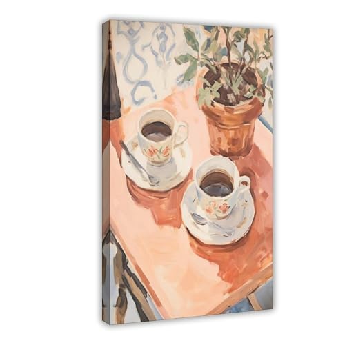 IYTAFGYT Retro-Kaffee-Druck, Leinwand-Poster, Wandkunstdruck, Bild, Gemälde, 20 x 30 cm von IYTAFGYT