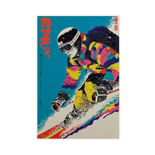 IYTAFGYT Retro-Ski-Druck, buntes Wintersport-Poster, Wandkunstdruck, Bild, Gemälde, 30 x 45 cm IYTAFGYT Retro-Ski-Druck, buntes Wintersport-Poster, Wandkunstdruck, Bild, Gemälde, 30 x 45 cm von IYTAFGYT