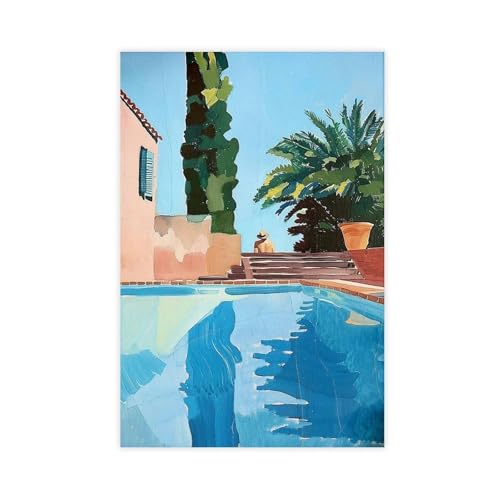 IYTAFGYT Schwimmkunst, Leinwand-Poster, Schlafzimmer, Dekoration, Landschaftsdekoration, Geschenk, 60 x 90 cm von IYTAFGYT
