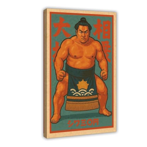 IYTAFGYT Sumo Master Japanischer Druck auf Leinwand, Poster, Wandkunstdruck, Bild, Gemälde, 20 x 30 cm IYTAFGYT Sumo Master Japanischer Druck auf Leinwand, Poster, Wandkunstdruck, Bild, Gemälde, 20 x 30 cm von IYTAFGYT
