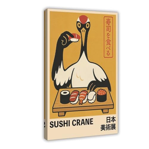 IYTAFGYT Sushi-Kranichdruck, japanisches Anime-Leinwand-Poster, Wandkunstdruck, Bild, Gemälde, 20 x 30 cm IYTAFGYT Sushi-Kranichdruck, japanisches Anime-Leinwand-Poster, Wandkunstdruck, Bild, Gemälde, 20 x 30 cm von IYTAFGYT