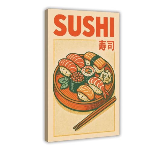 IYTAFGYT Sushi-Teller-Druck, Leinwand-Poster, Wandkunstdruck, Bild, Gemälde, 50 x 75 cm IYTAFGYT Sushi-Teller-Druck, Leinwand-Poster, Wandkunstdruck, Bild, Gemälde, 50 x 75 cm von IYTAFGYT